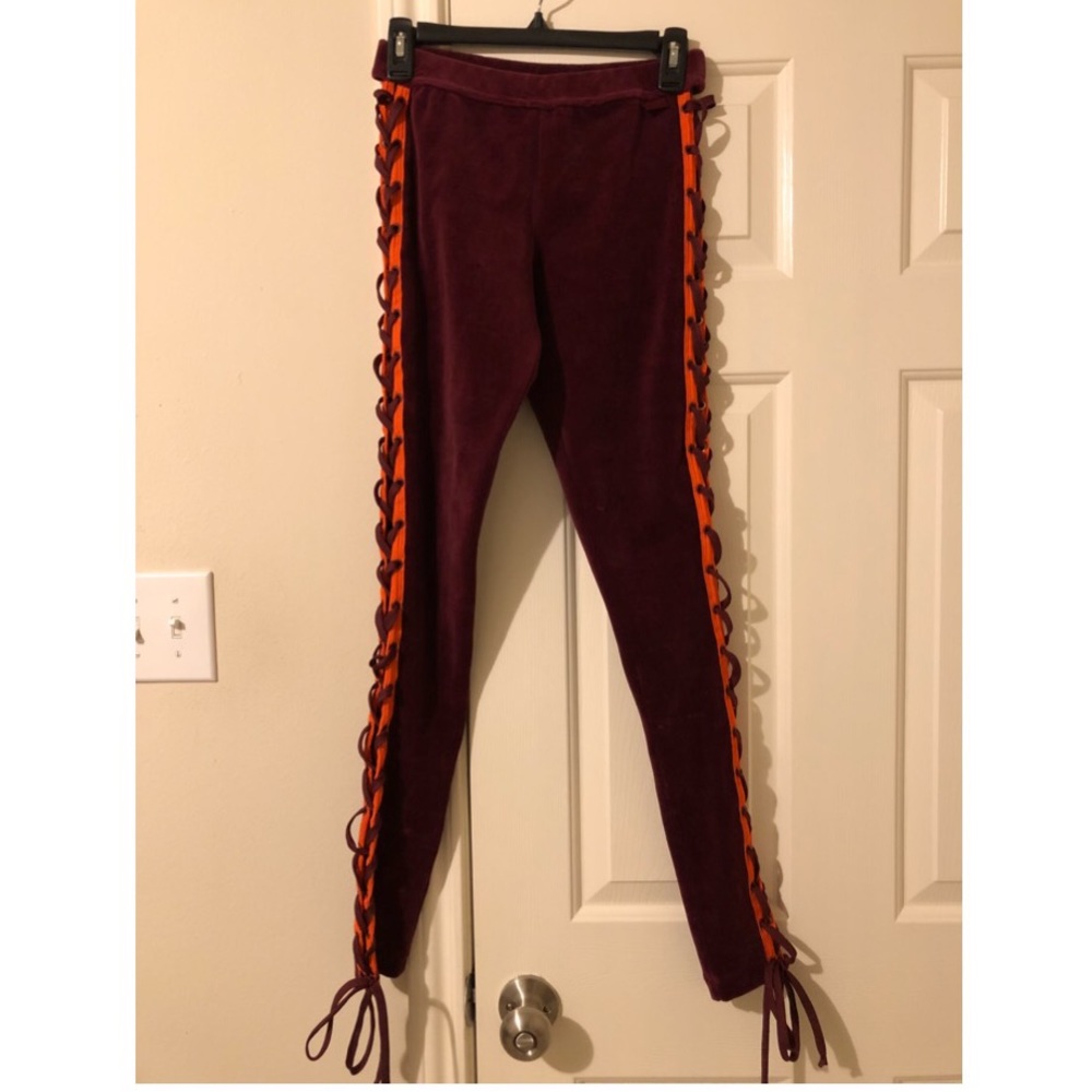 NEW Fenty Velour Lacing Tight Tawny Port Size XS